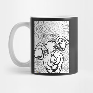 Petals Pig Mug